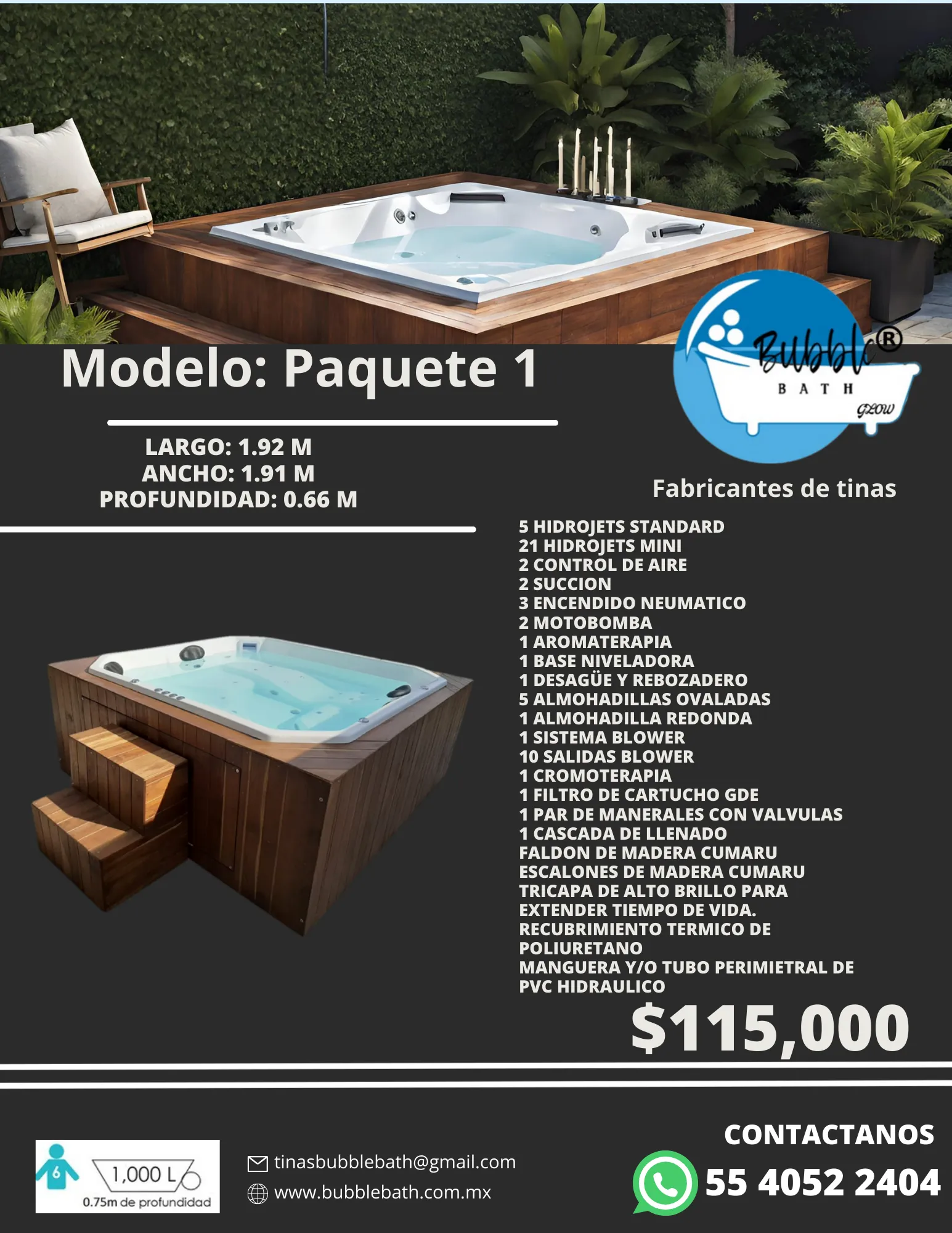 Paquete 1 Barcelona Madera Cumaru