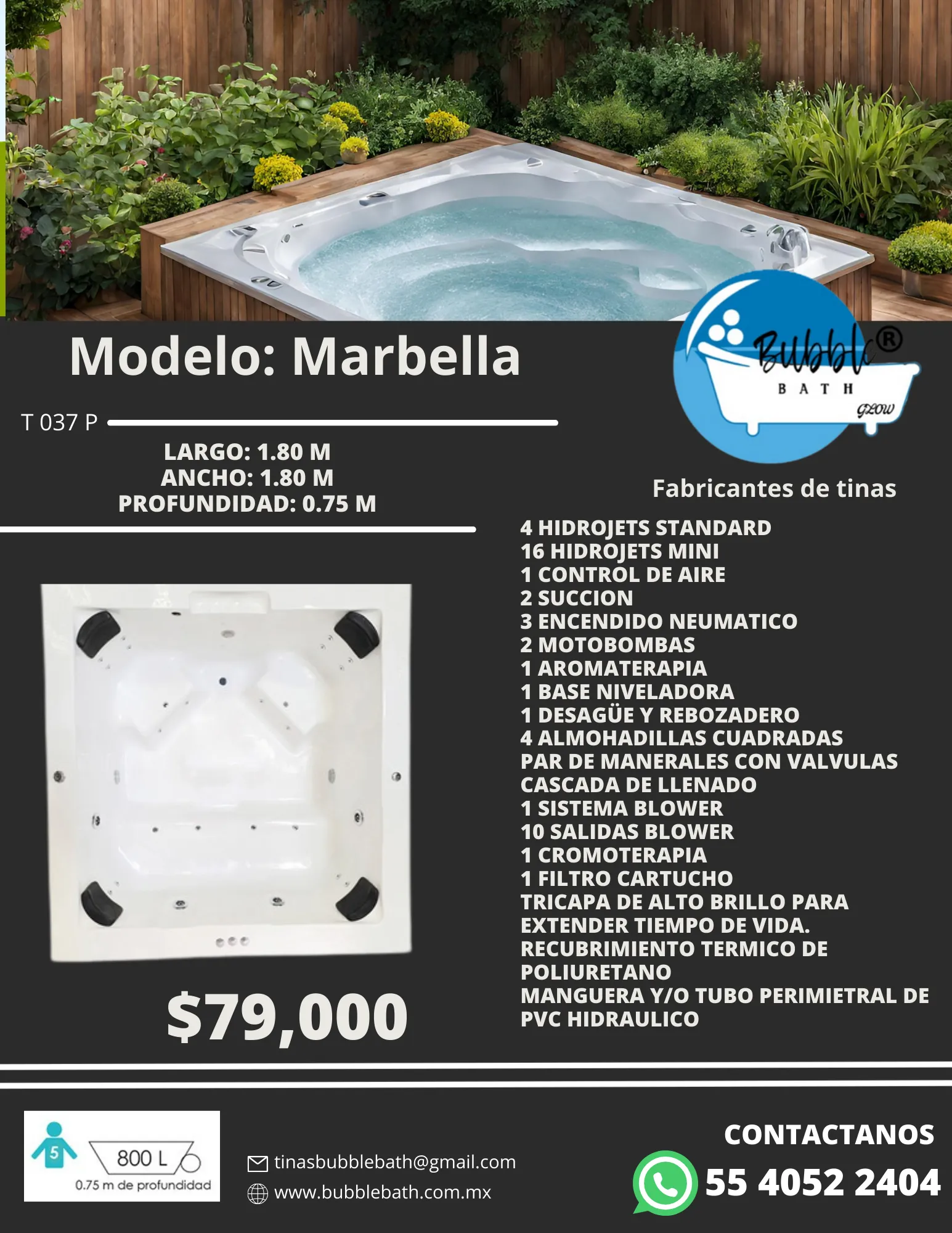 Tina Marbella Bubble Bath
