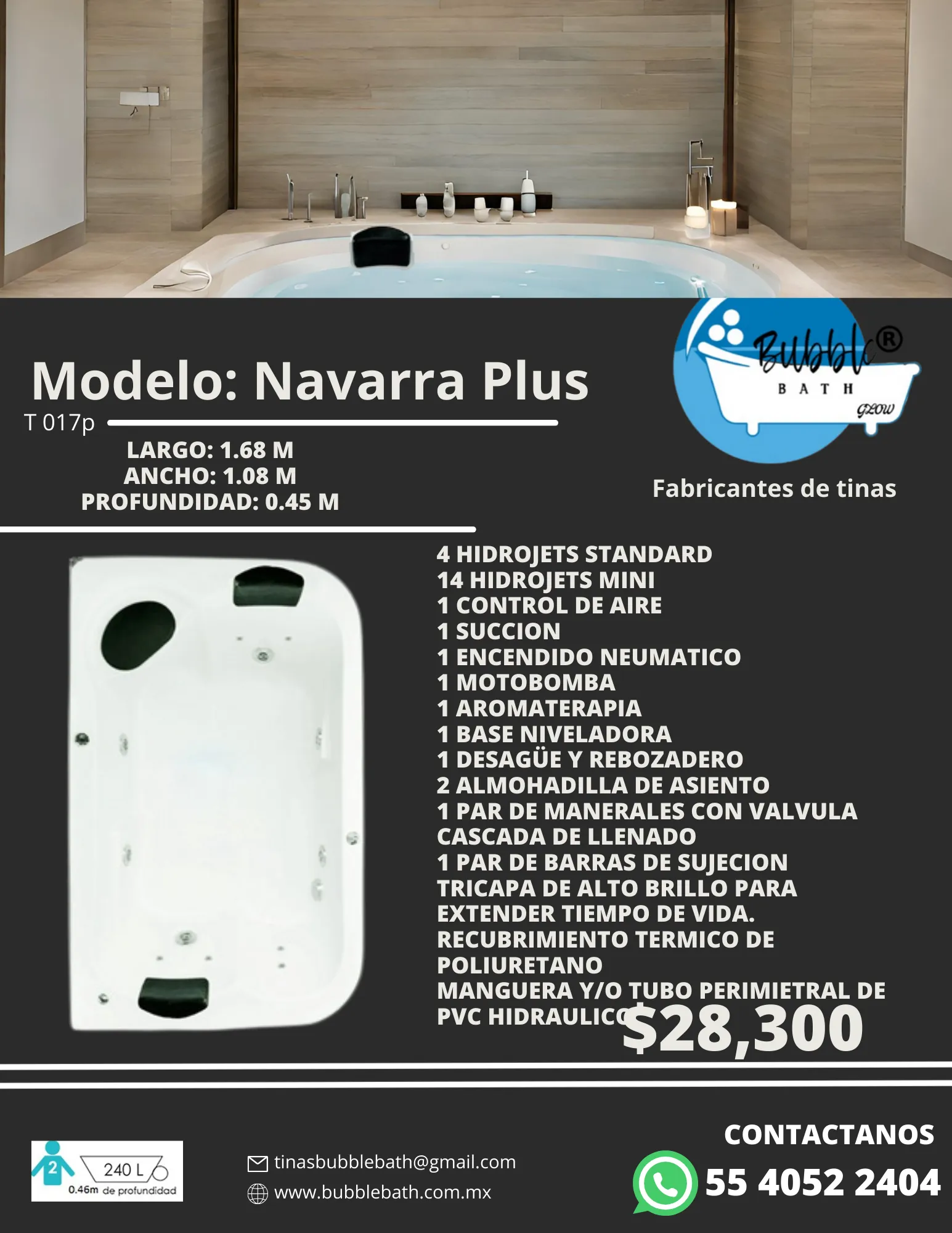 Tina Navarra Plus Bubble Bath
