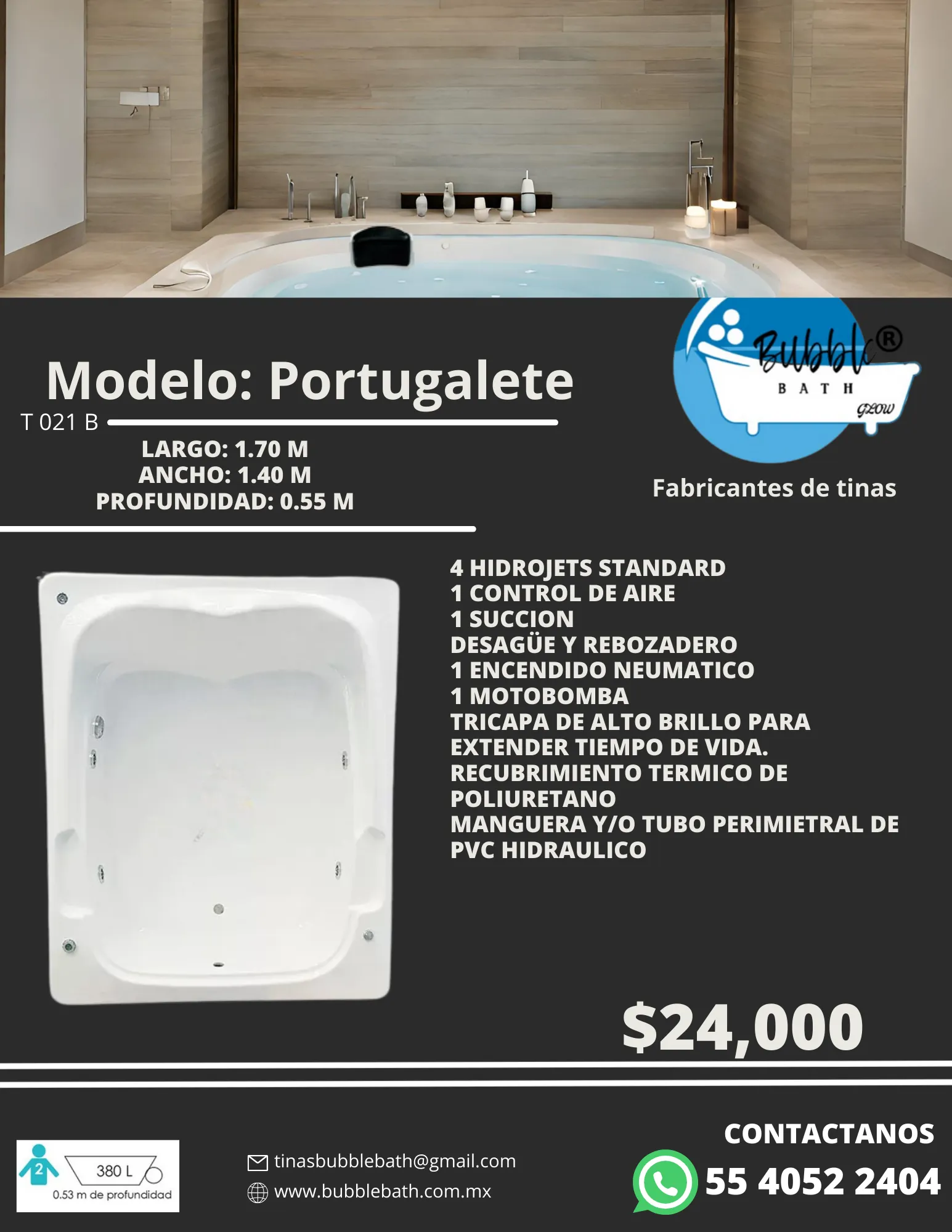 Tina Portugalete Bubble Bath