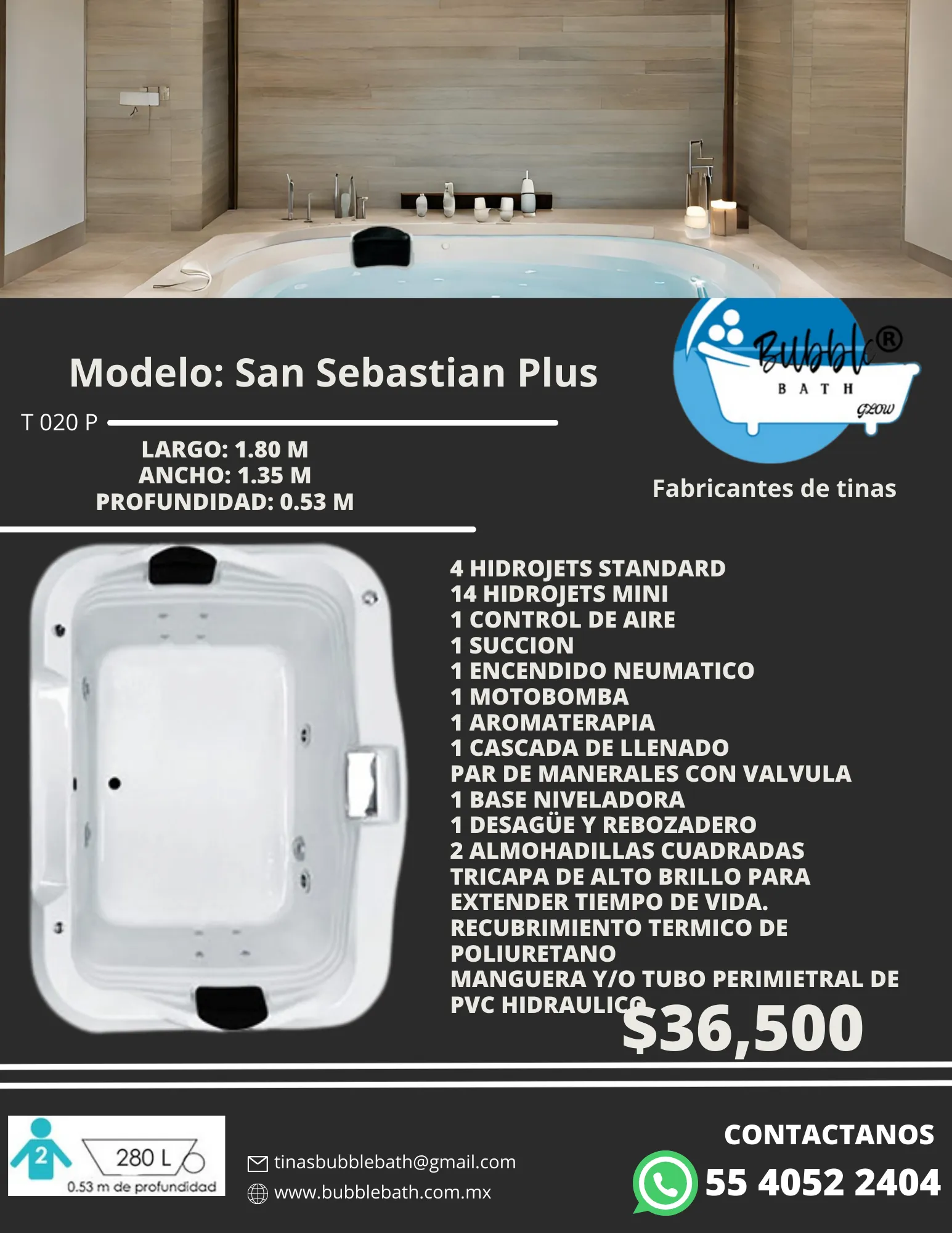 Tina San Sebastián Plus Bubble Bath