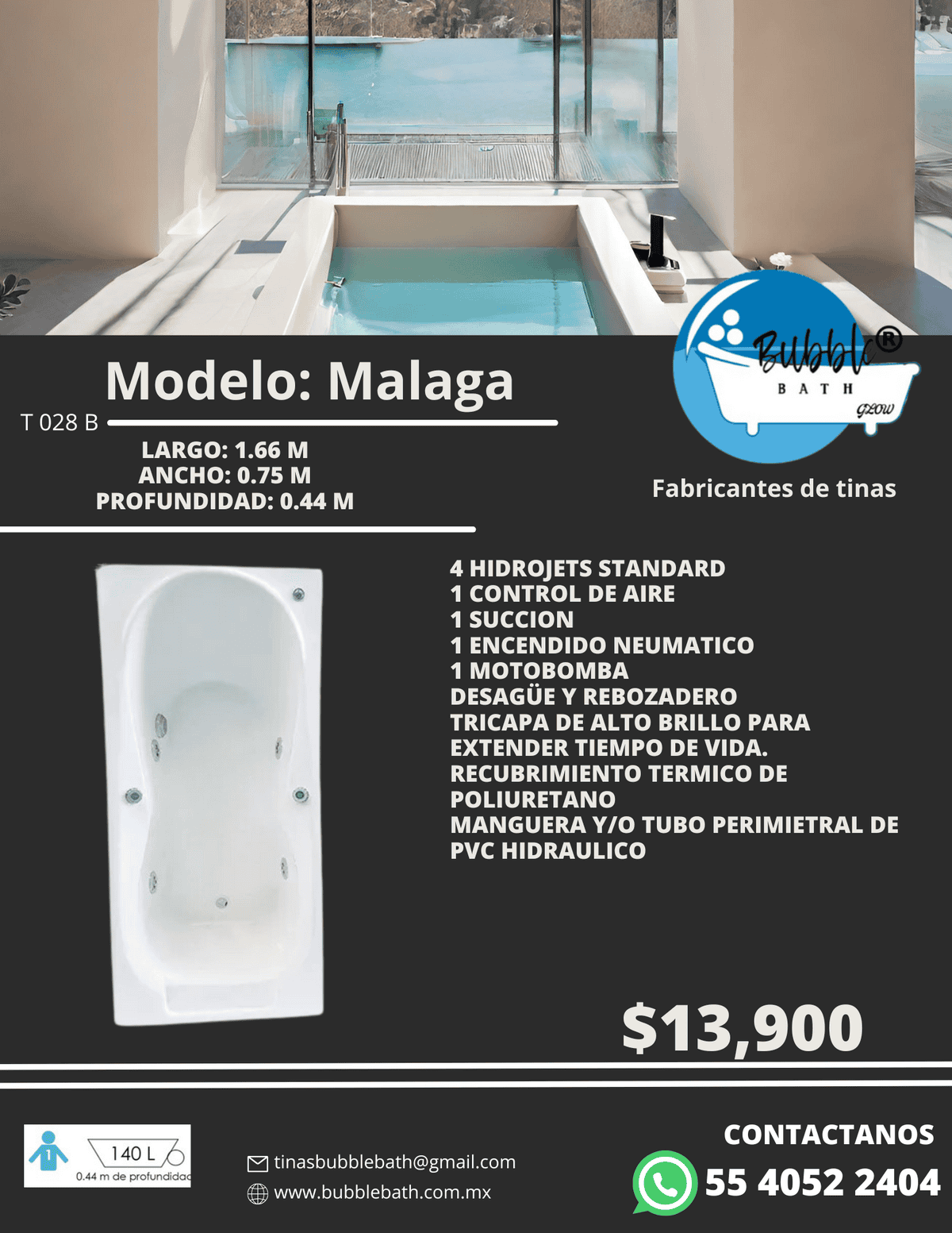 Tina Málaga Bubble Bath