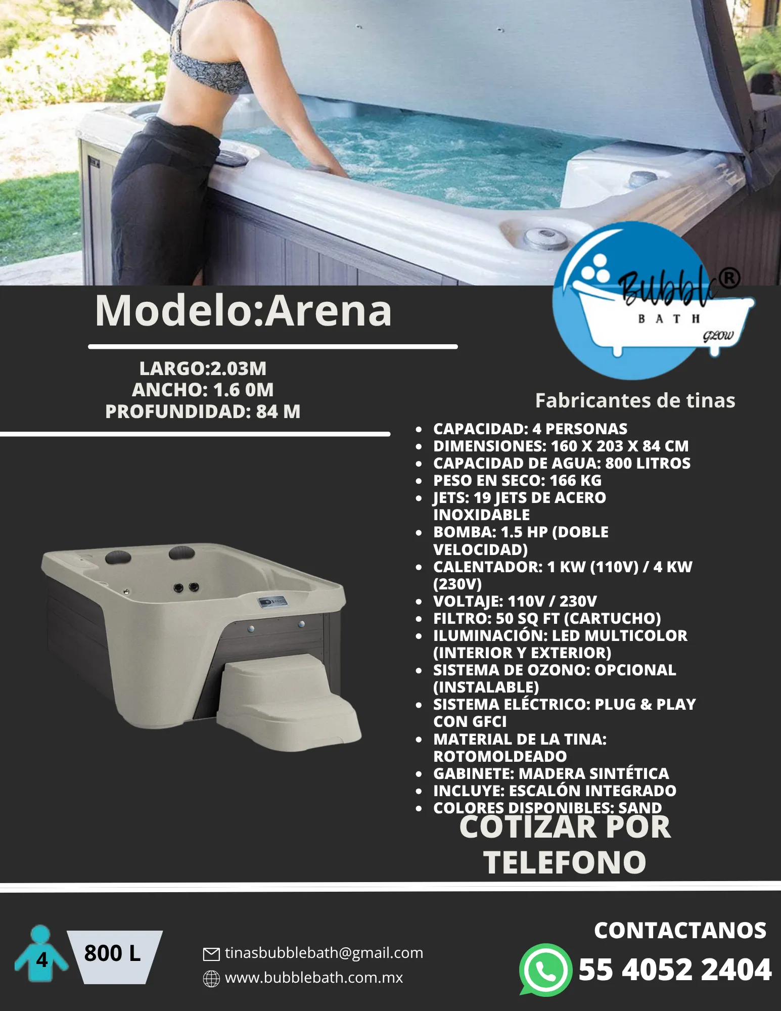 Jacuzzi Arena Exterior Bubble Bath