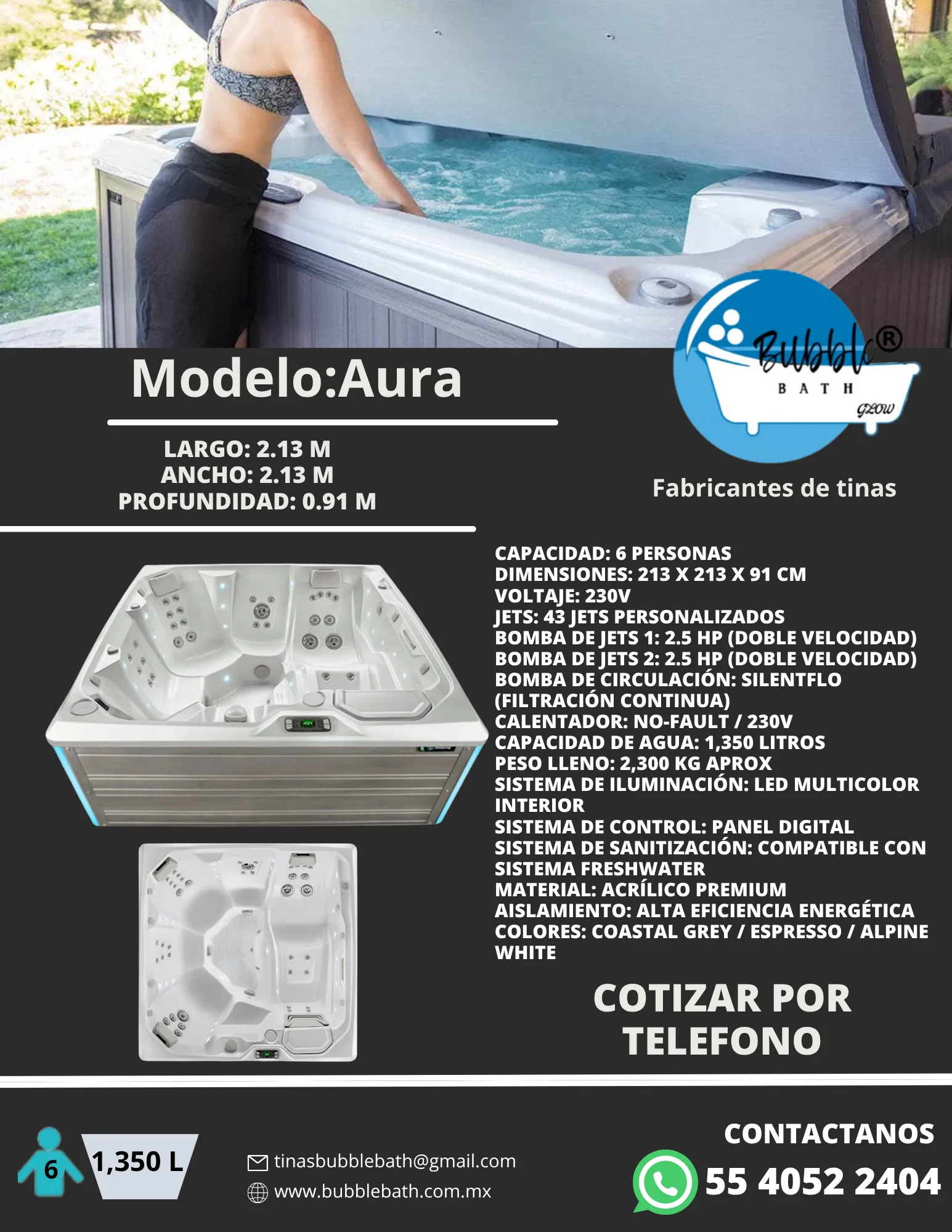 Jacuzzi HotSpring Aura Bubble Bath