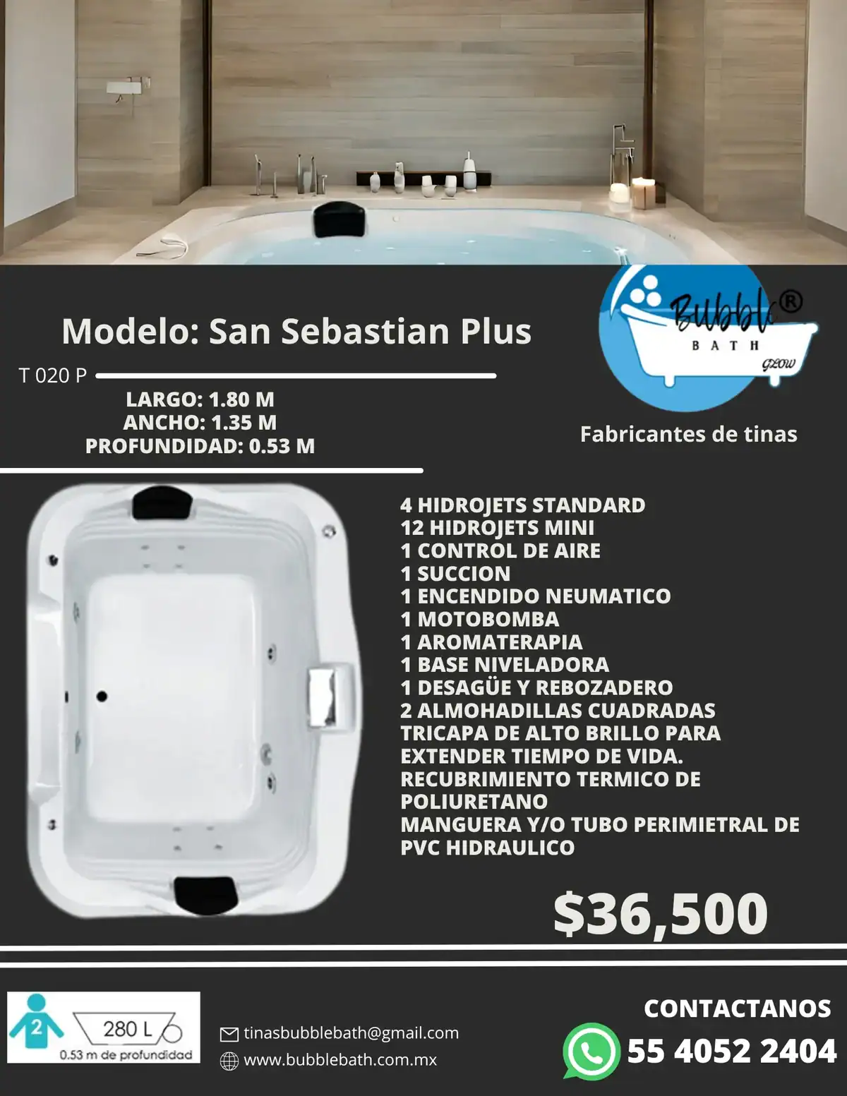 Tina San Sebastián Plus Bubble Bath