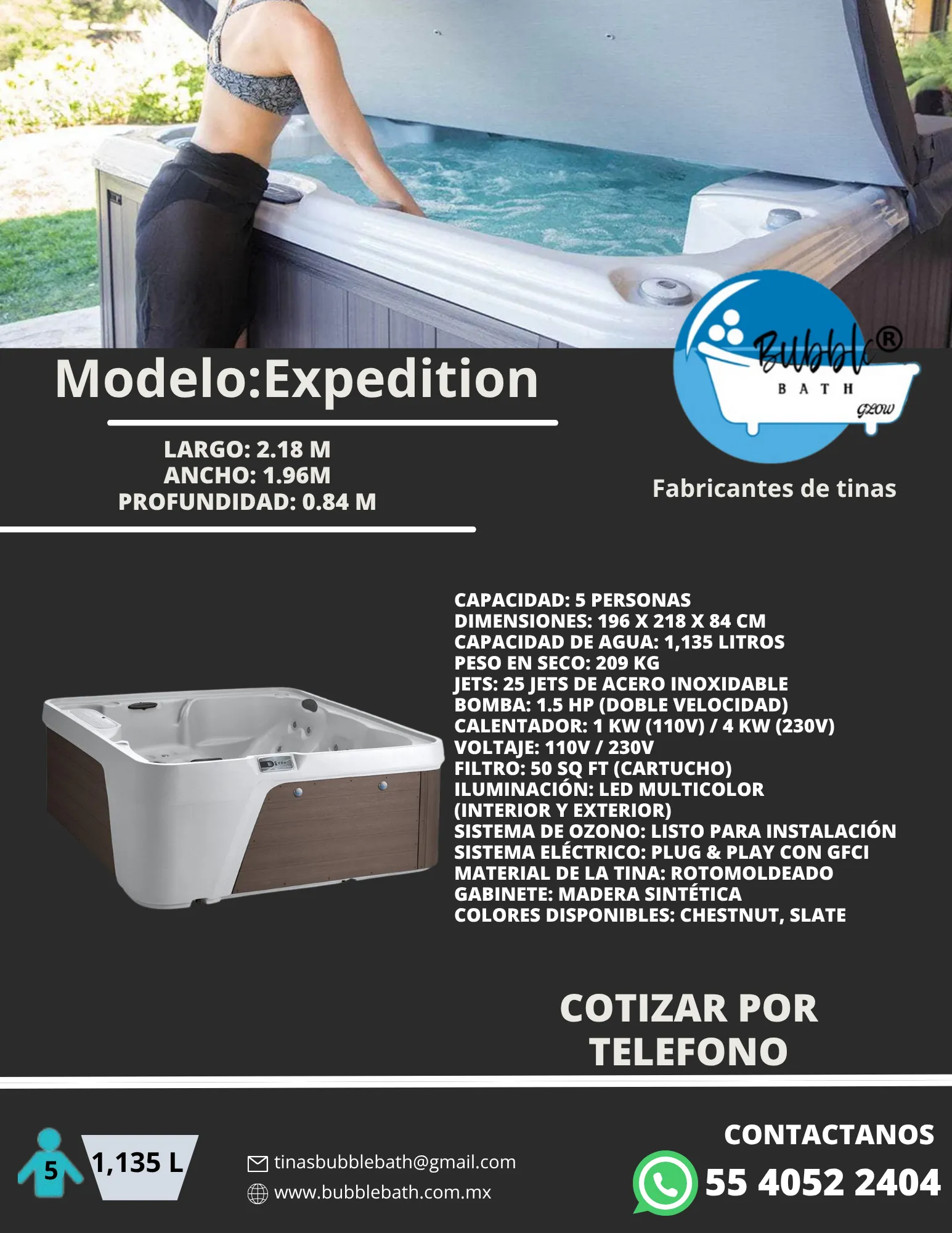 Jacuzzi Expedition Exterior Bubble Bath
