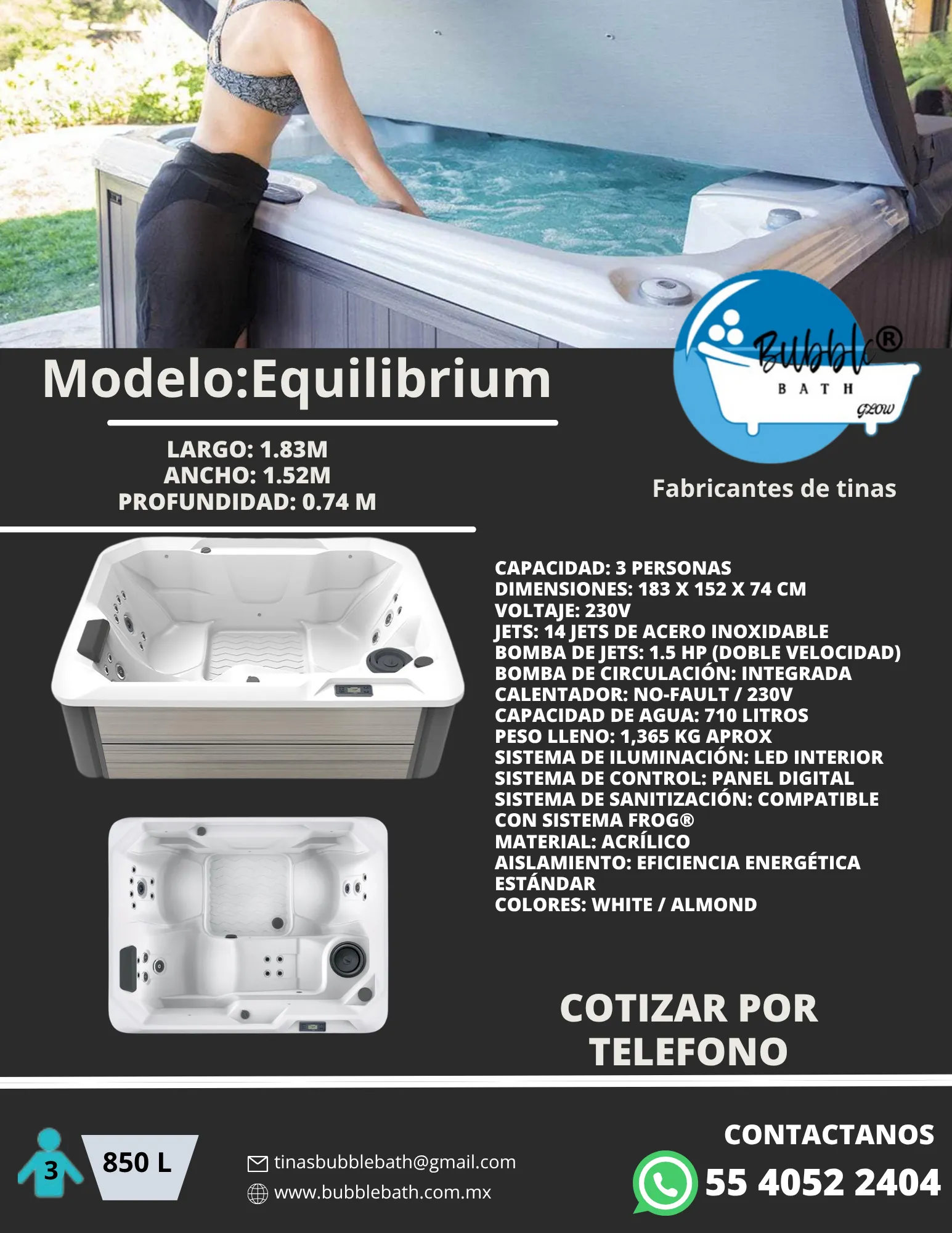 Jacuzzi HotSpring Equilibrium Bubble Bath